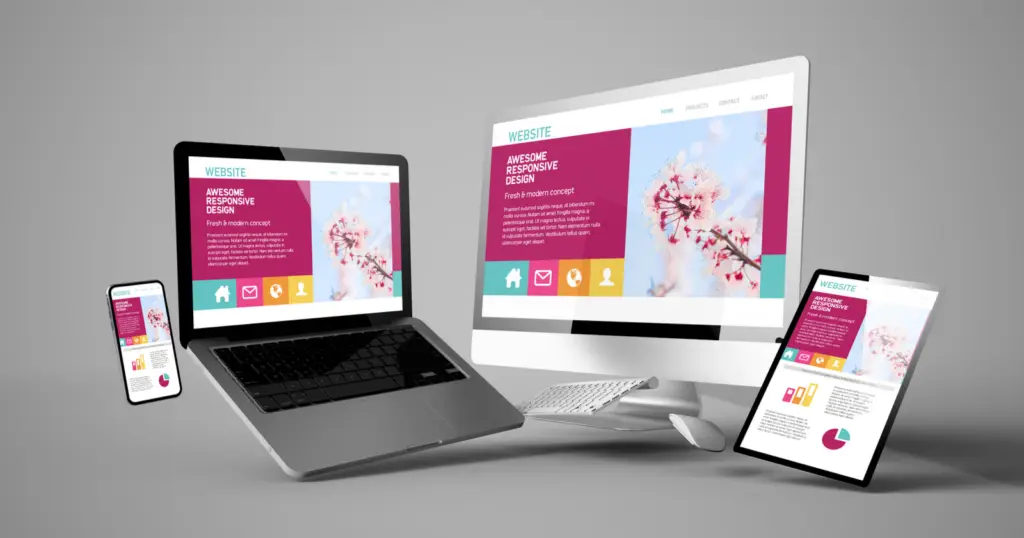 web design shown on multiple devices